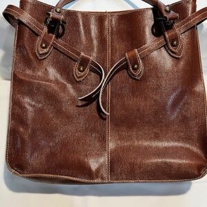 Madi Pelletteria Brown Italian Leather Tote